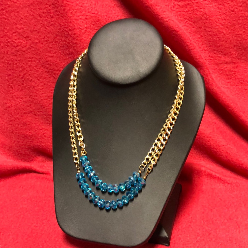 Vintage glass bead necklace